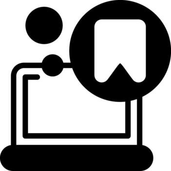 Bookmark Solid Element Style vector