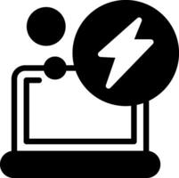 Charging Solid Element Style vector