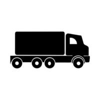 a black and white illustration of a truck vector