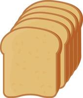 Stack of Toast Slices vector
