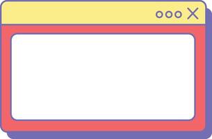 Floating Window Interface vector