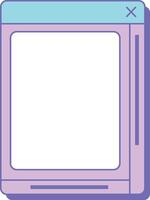 Clean Mobile App Wireframe vector