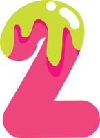 Gooey Slime Number 2 vector