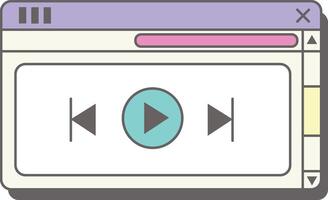 Seamless Web App Interface vector