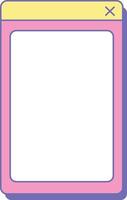 Minimalist Mobile UI Design vector
