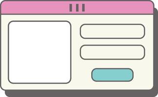 Pop Up Form Settings vector
