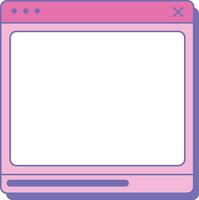Interactive Web Page Layout vector