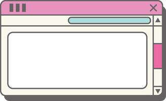 Interactive Web Panel Design vector