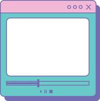 Web Application Dashboard Layout vector