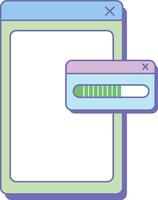 Overlapping Windows UI vector