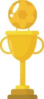 Double Handle Soccer Trophy vector