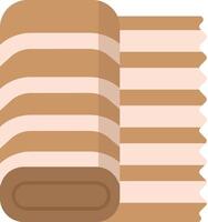 Horizontal Stripe Fabric Roll vector