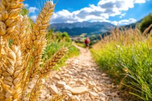 Wheat in the field photo