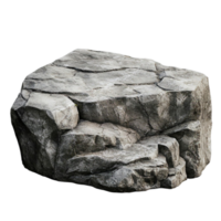Single Large Rock with Realistic Stone Texture png