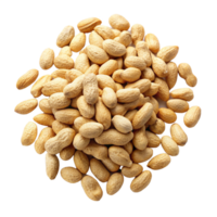 Peanuts randomly distributed on transparent background png
