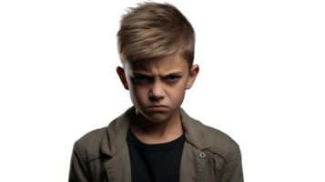 Upset Boy Looking Directly Moody Face, Transparency png