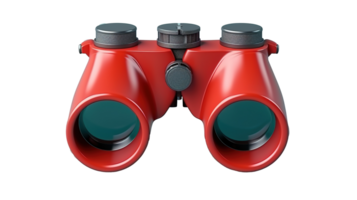 Binoculars with Copy Space on Transparent Background. Scouting, Tracking png