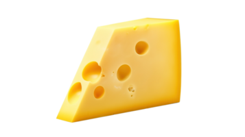 Piece of Cheese on Transparent Background. Food, Dairy, Calcium png