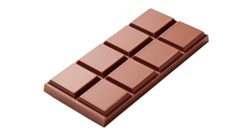 Dark Chocolate Bar Isolated on Transparent Background. Cocoa png