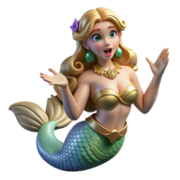 magnificent classic A seductive Siren luring sailors with her enchanting song, misty seascape cropped for original png