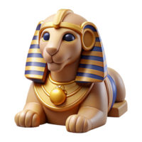stunning artistic A mysterious Sphinx posing a riddle, desert setting cropped for original png