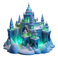 elegant traditional Frozen Palace Aurora Borealis Glow png