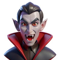 impressive abstract Portrait of a Seductive Vampire with Pier high resolution png