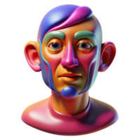 impressive abstract Abstract Human Face Expressionist Style original png