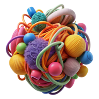 serene classic Tangled Colorful Threads a Textured Mess high resolution png