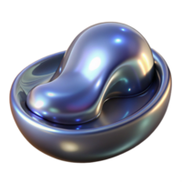 vibrant creative Mercury Flow Distorted Reflection authentic png