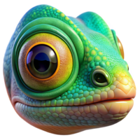 serene abstract Chameleon Eye Vibrant Close-up high quality png