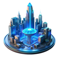 magnificent vintage Cyberpunk Metropolis Towering Structures high quality png