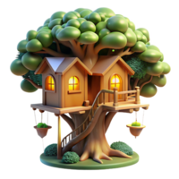 extraordinary artistic A Treehouse Built Into the Branches of A original png