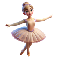 vibrant abstract Portrait of a Ballerina in a Tutu Posing genuine png