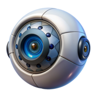 impressive traditional A Close Up of a Robotic Eye with Intricat original png