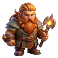 magnificent abstract Portrait of a Fantasy Dwarf with a Long professional png