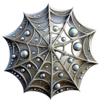 impressive modern A Close Up of a Spiderweb Covered in Dew premium png