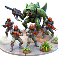 vibrant classic A Group of Space Marines Armed with Futur exclusive png