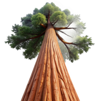 serene creative A Giant Sequoia Tree Reaching Towards the S exclusive png