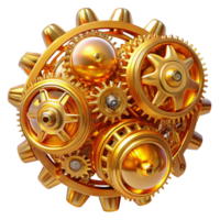 wonderful classic Fractal Patterns of Interconnected Golde genuine png