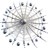 beautiful abstract A Close Up of a Spider Web Covered in D detailed png