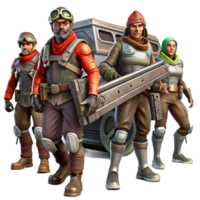 beautiful modern A Group of Space Pirates Clad in Ragged authentic png
