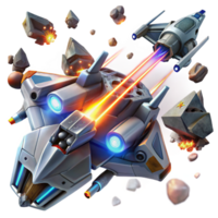 elegant abstract A Fleet of Sleek Spaceships Engaging I authentic png