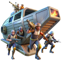 magnificent rustic A Group of Space Pirates Boarding a De original png