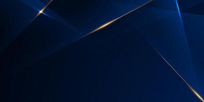 Abstract blue and gold background with a curved line vector