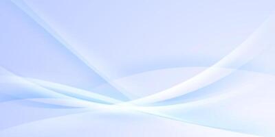 A blue and white abstract background with a curved line vector