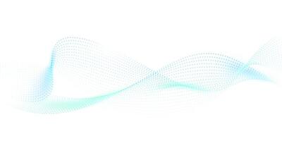 Abstract wave background with dotted lines vector