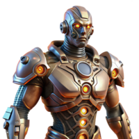 beautiful minimalist Steampunk Cyborg Intricate Mechanical Design premium png