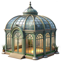 magnificent rustic An Intricate Victorian Greenhouse Wrough high quality png