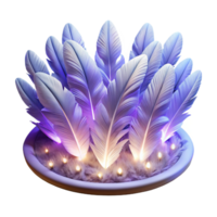 vibrant vintage Floating Feathers in Sunlight authentic png